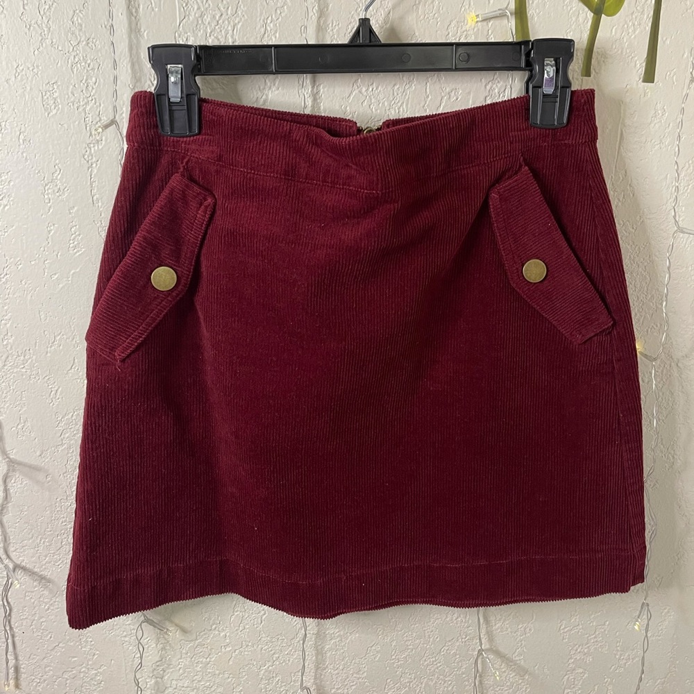 NEW Marron Corduroy Skirt